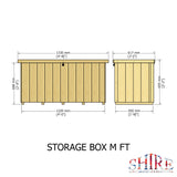 Shire Shiplap 4ft x 2ft Storage Box