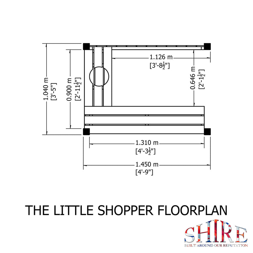 Shire Little 3ft x 5ft Shopper Playhouse