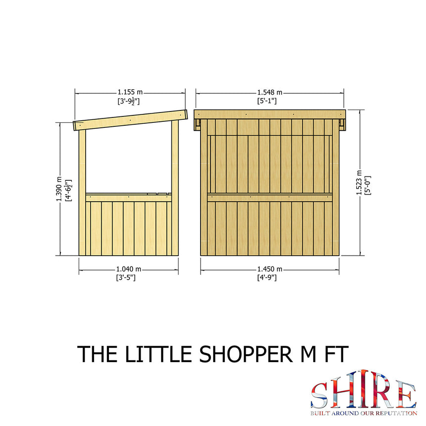 Shire Little 3ft x 5ft Shopper Playhouse