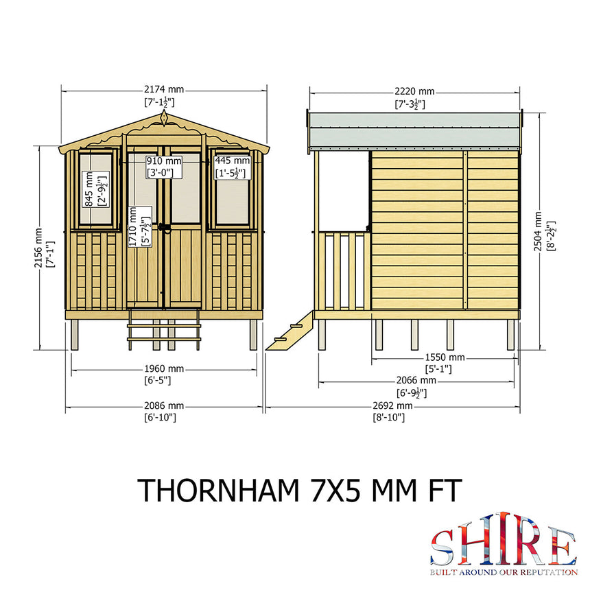 Shire Thornham 7ft x 7ft Summerhouse