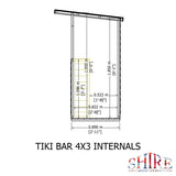 Shire 4ft x 3ft Tiki Bar