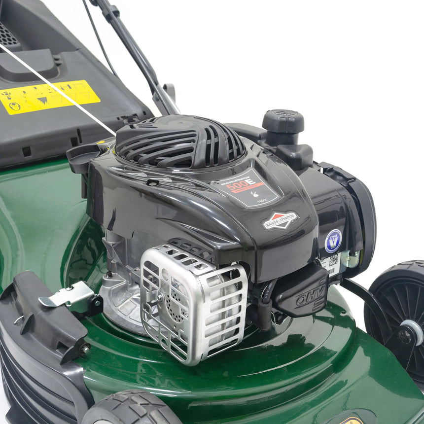 Webb Supreme 46cm (18") Self Propelled High Wheel Petrol Rotary Lawnmower (Briggs & Stratton Engine)