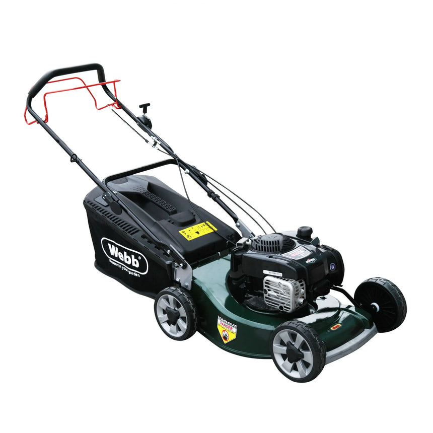 Webb 48cm (19") Alloy Deck Disc Bladed Self Propelled Petrol Rotary Lawnmower (Briggs & Stratton Engine)