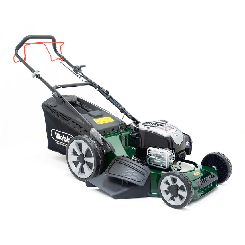 Webb 53cm (21") Alloy Deck Disc Bladed Self Propelled Petrol Rotary Lawnmower (Briggs & Stratton Engine)