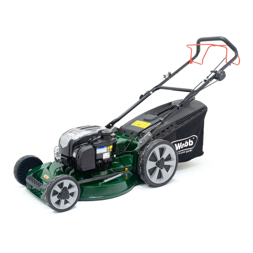 Webb 53cm (21") Alloy Deck Disc Bladed Self Propelled Petrol Rotary Lawnmower (Briggs & Stratton Engine)