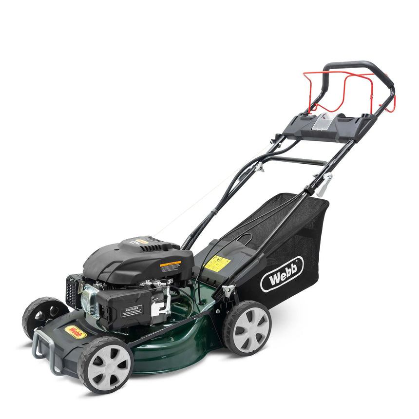 Webb Classic 46cm (18") Self Propelled Electric Start Petrol Rotary Lawnmower