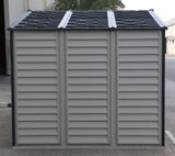 Duramax Woodside Plus - 10ft x 8ft Plastic Garden Shed in Grey