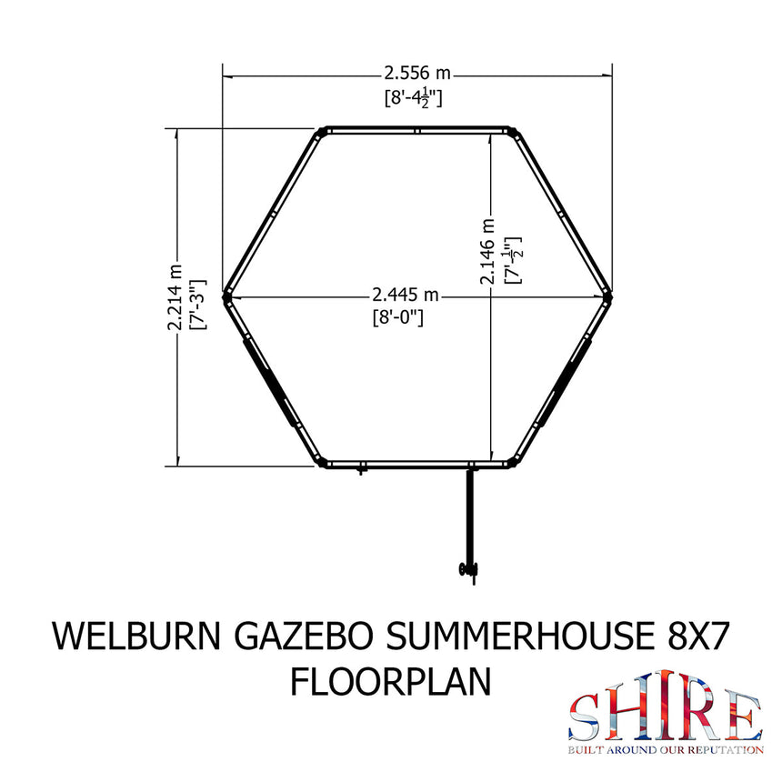 Shire Welburn 8ft x 7ft Summerhouse