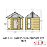 Shire Welburn 8ft x 7ft Summerhouse