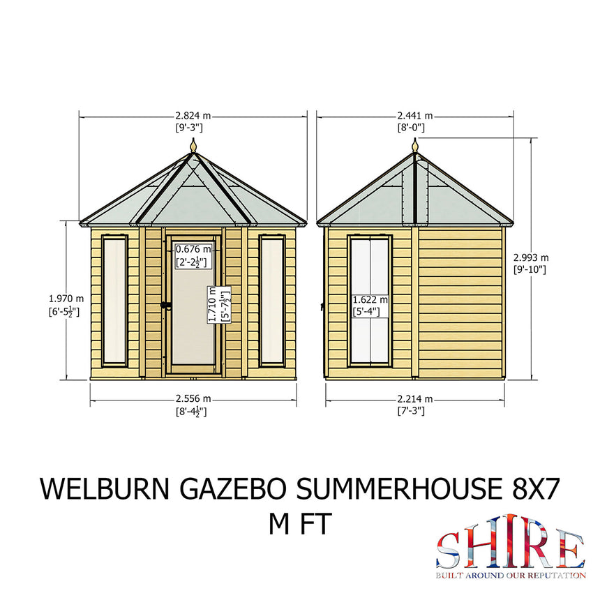 Shire Welburn 8ft x 7ft Summerhouse