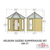 Shire Welburn 8ft x 7ft Summerhouse