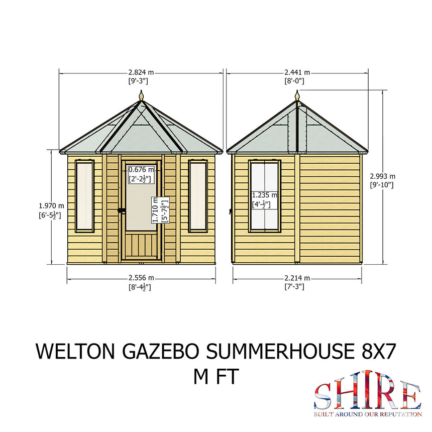 Shire Welton 8ft x 7ft Summerhouse