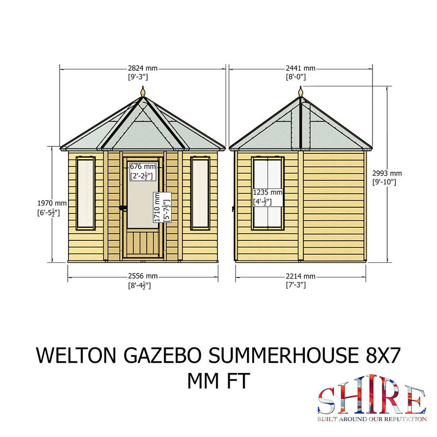 Shire Welton 8ft x 7ft Summerhouse