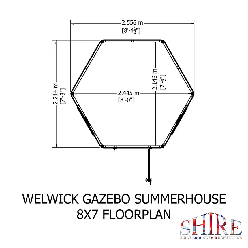 Shire Welwick 8ft x 7ft Summerhouse