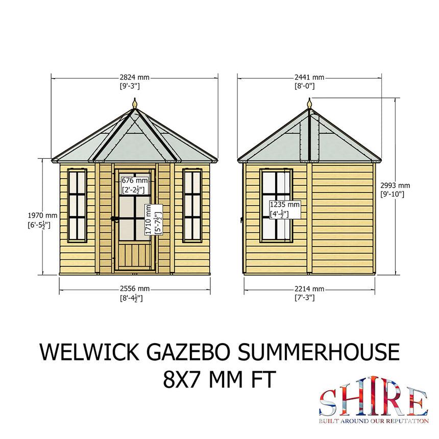 Shire Welwick 8ft x 7ft Summerhouse