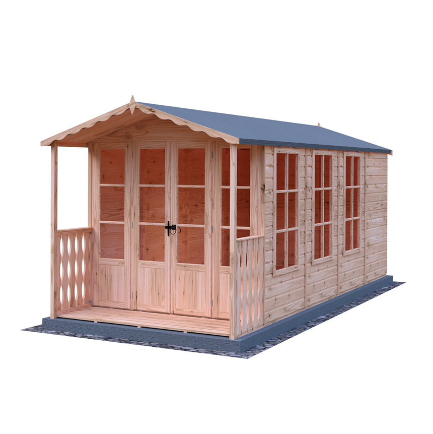 Shire Westminster 15ft x 7ft Summerhouse With Verandah