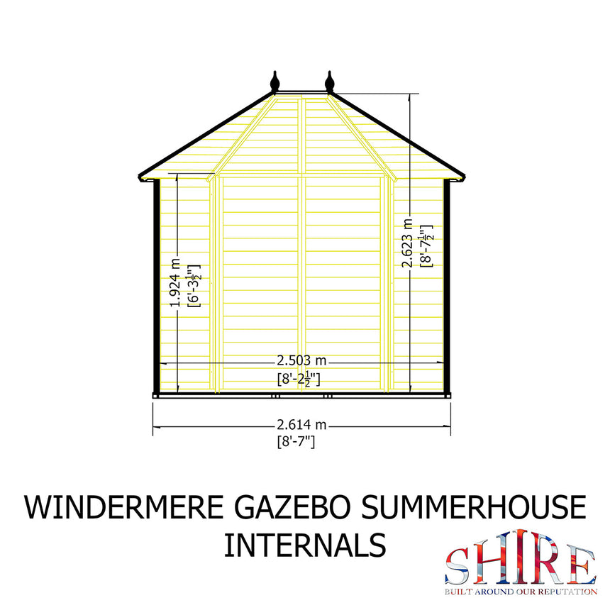 Shire Windermere 8ft x 6ft Summerhouse