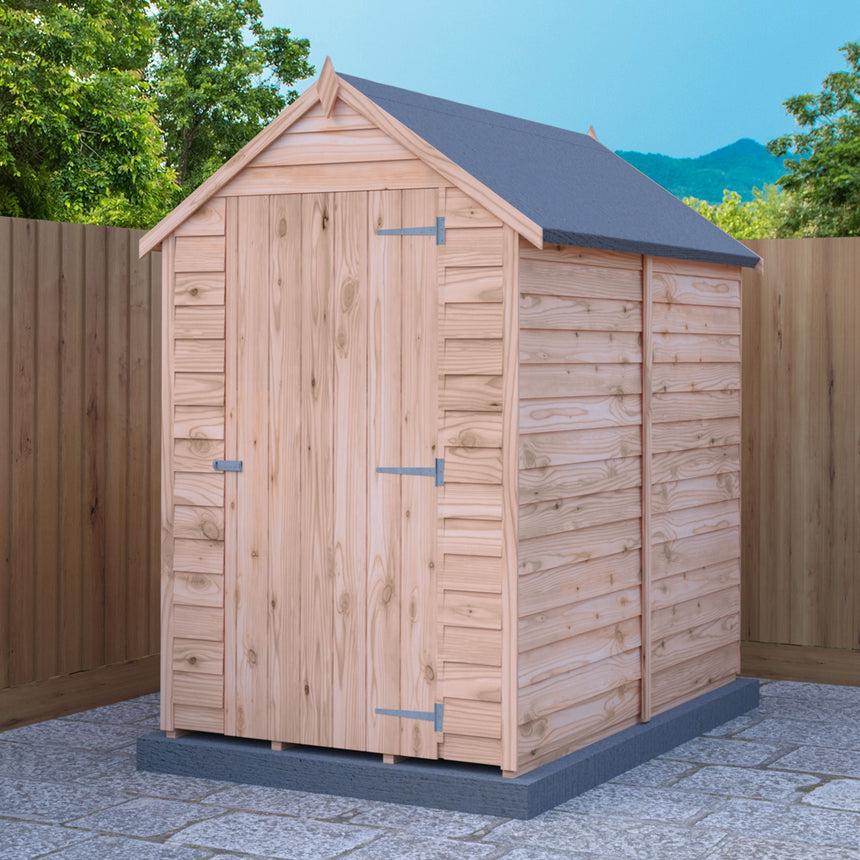 Shire Value Overlap 6ft x 4ft Shed - Windowless