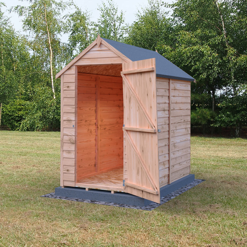 Shire Value Overlap 6ft x 4ft Shed - Windowless