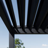 Hutta Metal Pergola 3m x 3m Free Standing - Graphite Grey