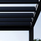 Hutta Metal Pergola 3m x 3m Free Standing - Graphite Grey