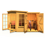 Shire Hampton 7ft x 11ft Summerhouse with Side Shed