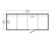 Shire NEW Garden Value 16ft x 6ft Overlap Pent Shed with windows