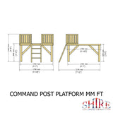 Shire Command Post, Platform & Slide Playhouse