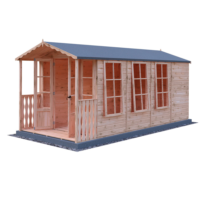 Shire Westminster 15ft x 7ft Summerhouse With Verandah